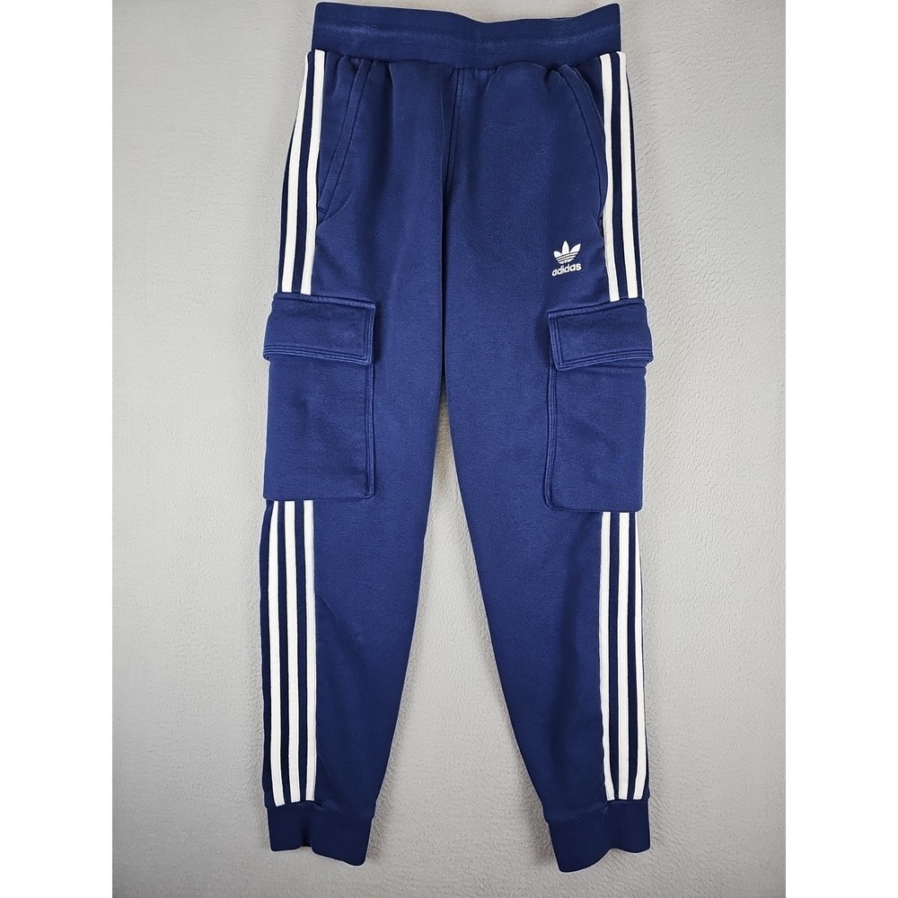 Adidas‎ 3 Stripes Cargo Pocket Joggers Men's Small Blue HB3281